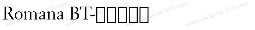 Romana BT字体转换
